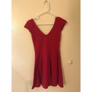 Size sm. Red short sleeve soft dress! Hollister
